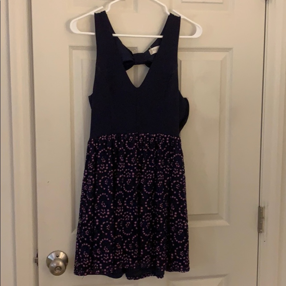 Bow back dress
